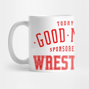 Good mood wrestling lettering - Wrestling Sport Design Mug